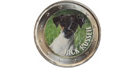 2 Euros Colorisée - Jack Russel
