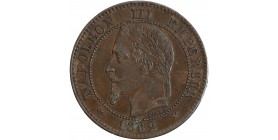 Avers : tête laurée de Napoléon III à gauche
