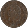 Avers : tête laurée de Napoléon III à gauche