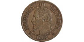 Avers : tête laurée de Napoléon III à gauche