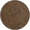 Avers : tête laurée de Napoléon III à gauche