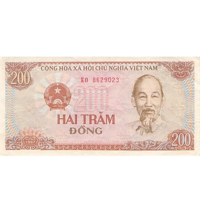 Avers : portrait de Ho Chi Minh à droite
