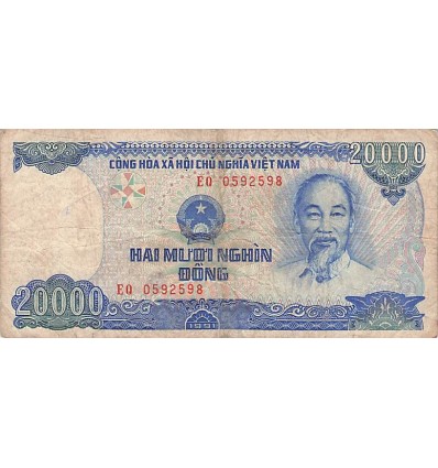 Avers : portrait de Ho Chi Minh