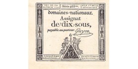 Dix Sous France L'An Ier de la République