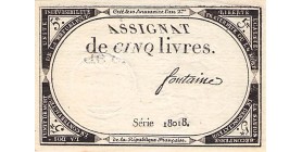 5 Livres France 1793 Ass.46a