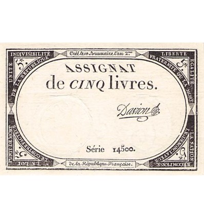 Avers : Série 14500 - signature Davion