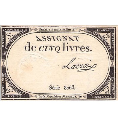 Avers : Série 8068 - signature Lacroix