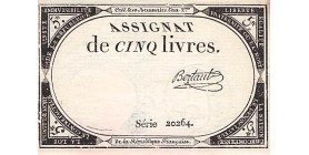 5 Livres France 1793 Ass.46a