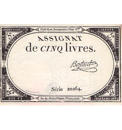 5 Livres France 1793 Ass.46a