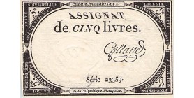 5 Livres France 1793 Ass.46a