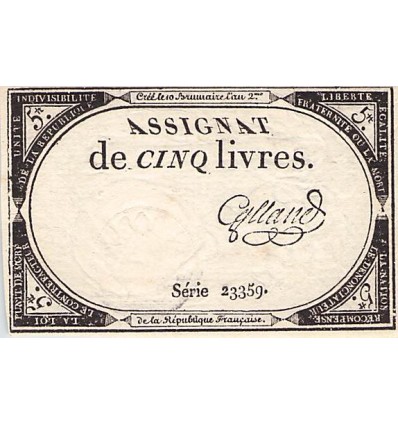 5 Livres France 1793 Ass.46a