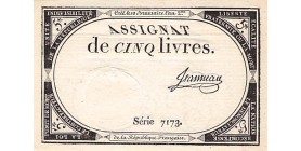 5 Livres France 1793 Ass.46a