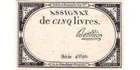5 Livres France 1793 Ass.46a - P.A76