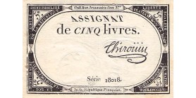 5 Livres France 1793 Ass.46a
