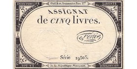 5 Livres France 1793 Ass.46a