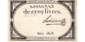 5 Livre France 1793 Ass.46a