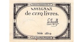 5 Livres France 1793 Ass.46a