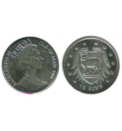 15 Ecus Elisabeth II Ile de Man Argent
