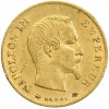 Avers : tête nue de Napoléon III à droite