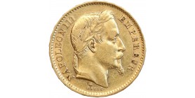 Avers : tête laurée de Napoléon III à droite