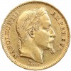 Avers : tête laurée de Napoléon III à droite