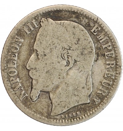 1 Franc Napoléon III Tête Laurée Second Empire