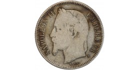Avers : tête laurée de Napoléon III à gauche