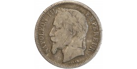 Avers : tête laurée de Napoléon III à gauche