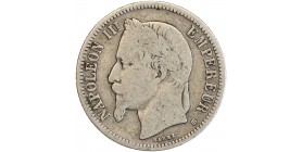 Avers : tête laurée de Napoléon III à gauche