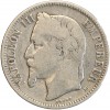 1 Franc Napoléon III Tête Laurée Second Empire