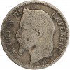 Avers : tête laurée de Napoléon III à gauche