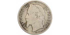 1 Franc Napoléon III Tête Laurée Second Empire