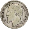 Avers : tête laurée de Napoléon III à gauche