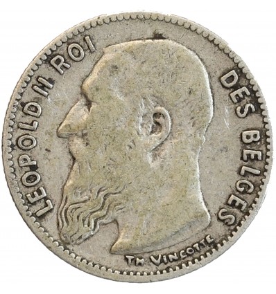50 Centimes Léopold II - Belgique Argent