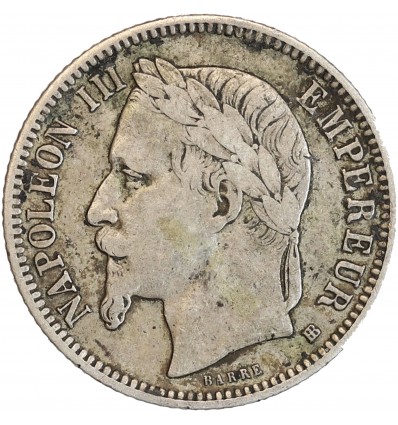 1 Franc Napoléon III Tête Laurée Second Empire