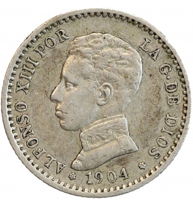 50 Centimes Alphonse XIII - Espagne argent