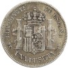 1 Peseta Alphonse XII - Espagne Argent