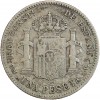 1 Peseta Alphonse XIII 3ème TYpe - Espagne Argent