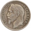 Avers : tête laurée de Napoléon III à gauche