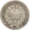 Revers : 1 / FRANC / millésime dans une couronne composite de deux branches de chêne et de laurier