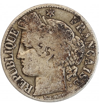 1 Franc Cérès Gouvernement de Défense Nationale