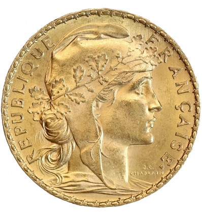 Avers : Marianne coiffée d'un bonnet phrygien et d'une couronne végétale