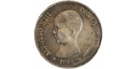 Avers : portrait à gauche du roi Alphonse XIII (1er buste)