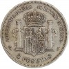5 Pesetas Amadeo Ier Espagne Argent