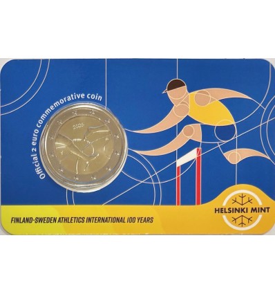 2 Euros Finlande 2025 B.U. - 100 Ans de l'Inter-Athlétisme