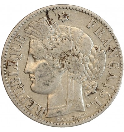 2 Francs Cérès Avec Légende Troisième République