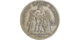 5 Francs Hercule Troisième République