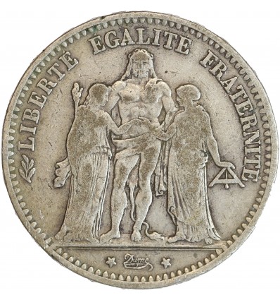 5 Francs Hercule Troisième République