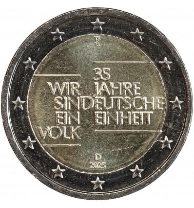 2 Euros Allemagne 2025