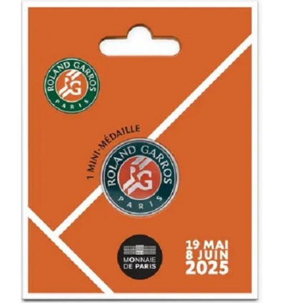 Mini-Médaille Rolland Garros Tournoi 2025